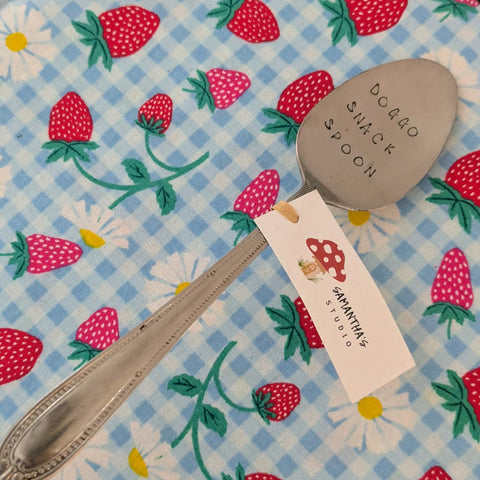 Hand Stamped Doggo Snack Spoon