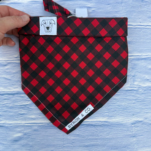 
                  
                    READY TO SHIP M/L Red Plaid Bandana
                  
                