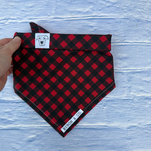 
                  
                    READY TO SHIP M/L Red Plaid Bandana
                  
                