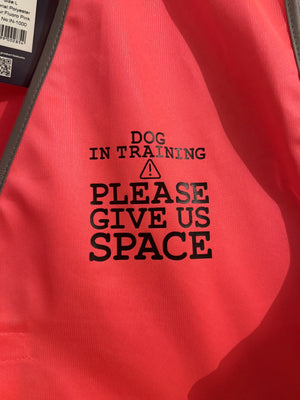 
                  
                    Awareness Dog In Training Please Give Us Space Vest | Hi Vis Vest | Human Dog Training Vest
                  
                