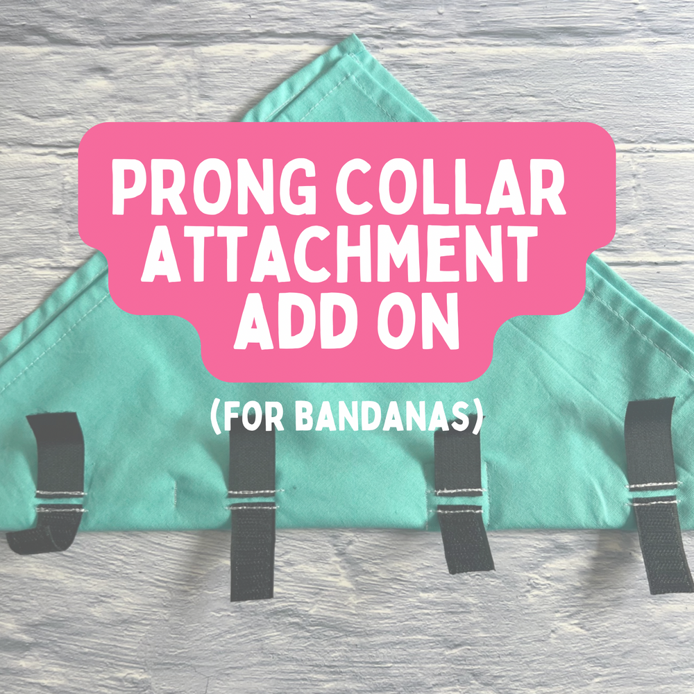 
                  
                    Personalise Your Bandana - Prong Collar Attachment Add On
                  
                