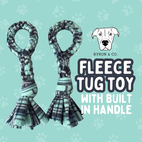 Fleece Tug Toy With Handle