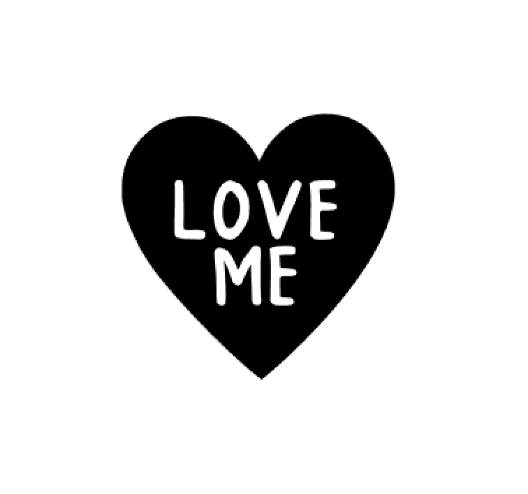 Personalise Your Bandana - Love Me (in heart)