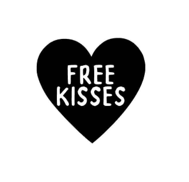 Personalise Your Bandana - Free Kisses (in heart)