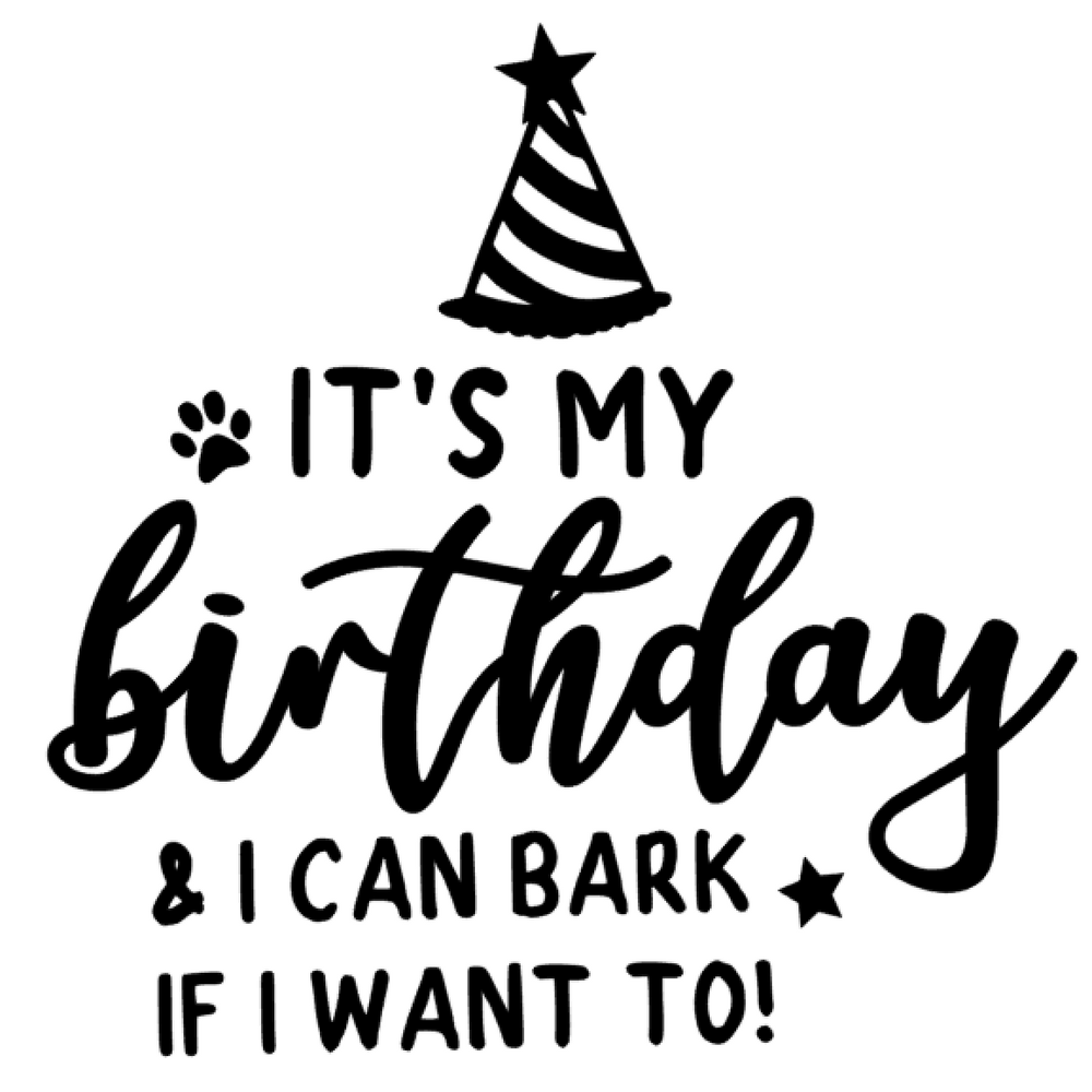 Personalise Your Bandana - It's My Birthday (Bark/Party Hat)