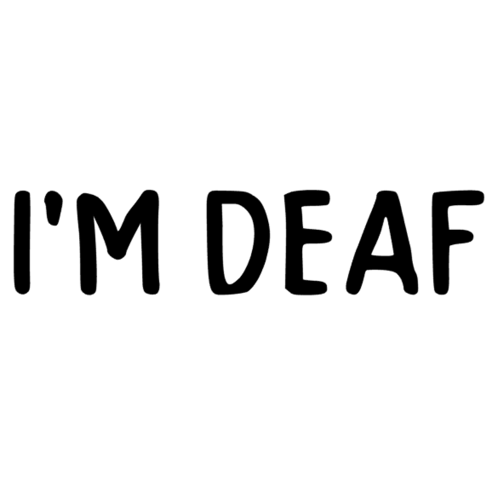 Personalise Your Bandana - I'm Deaf